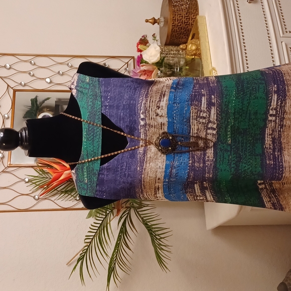 Multi color Shift Dress - Picture 1 of 3
